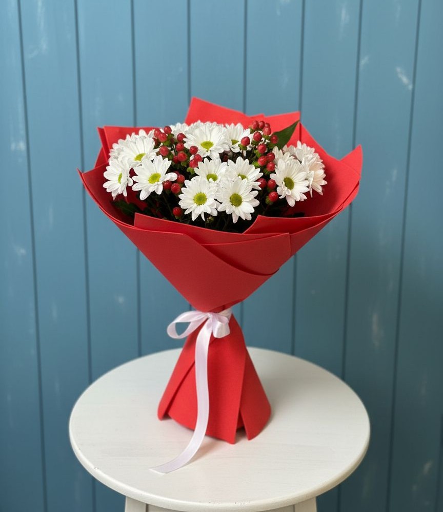 Букет цветов из: Хризантемы в Энгельсе