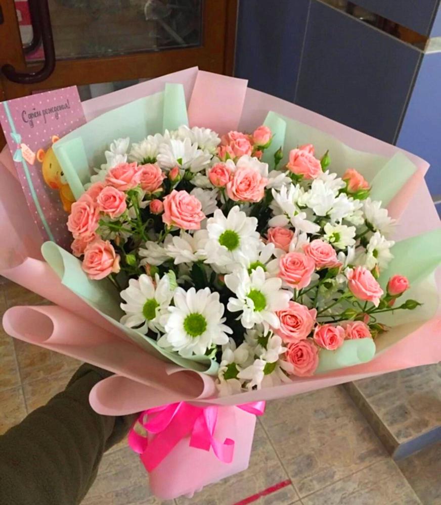 Букет цветов из: Розы и Хризантемы в Энгельсе