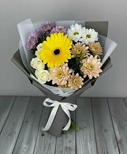 Букет цветов из:  Розы, Герберы и Хризантемы в Энгельсе