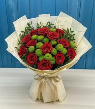 Букет цветов из:  Розы и Хризантемы #REPLACE_PRED# Энгельсе