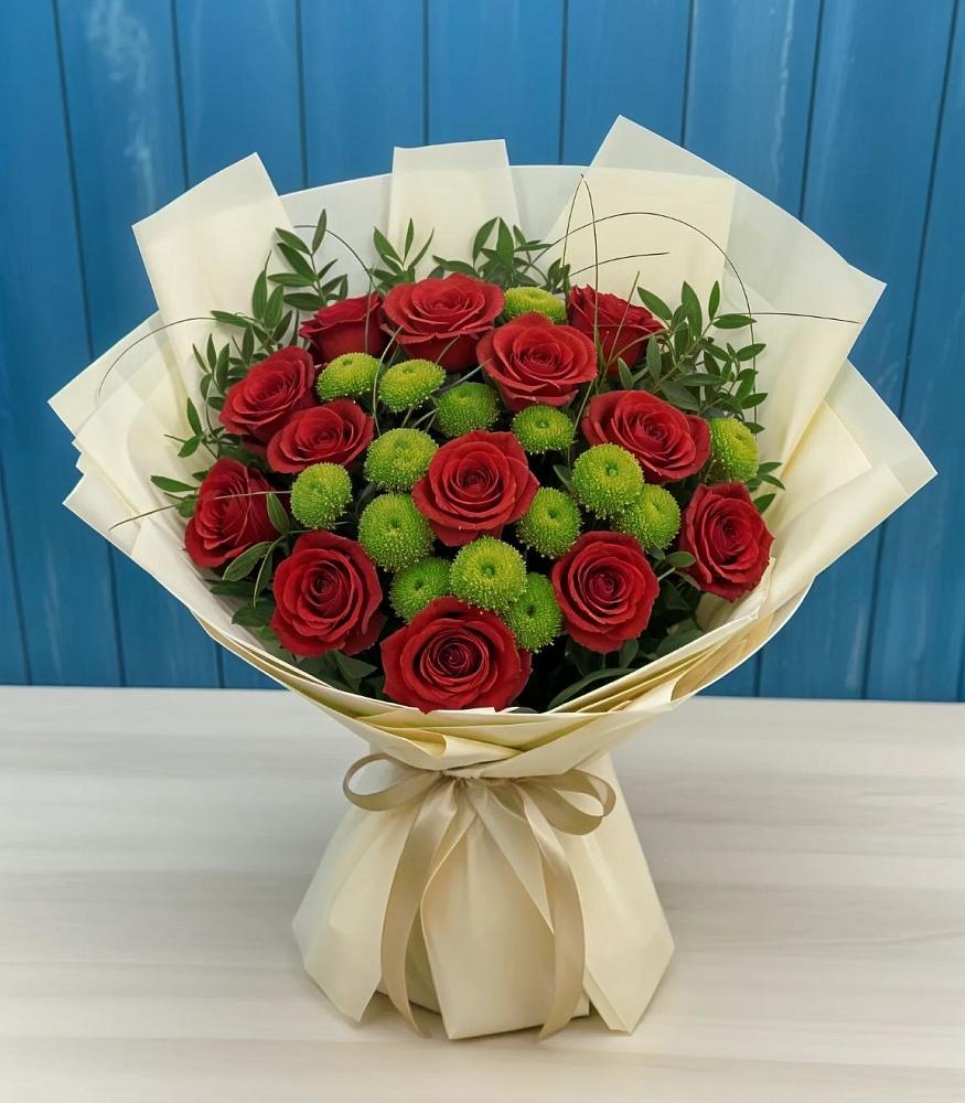 Букет цветов из: Розы и Хризантемы в Энгельсе