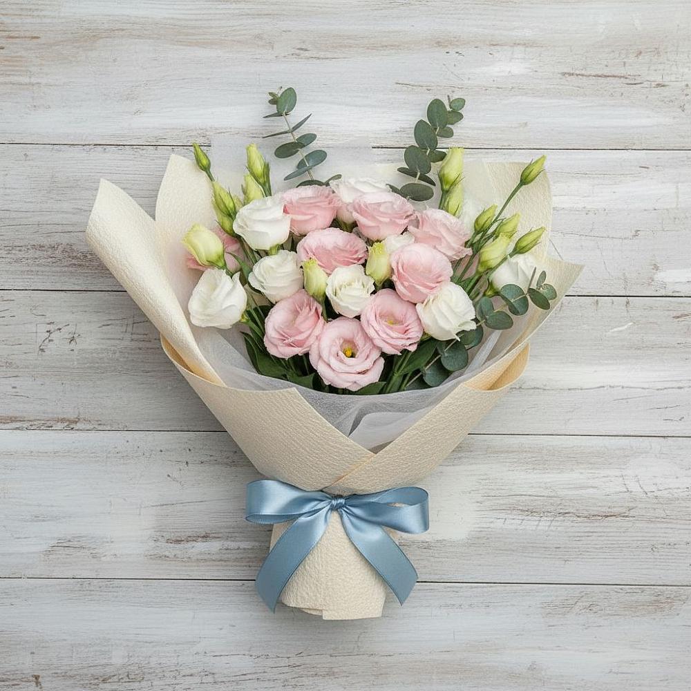 Букет цветов из: Лизиантусы в Энгельсе